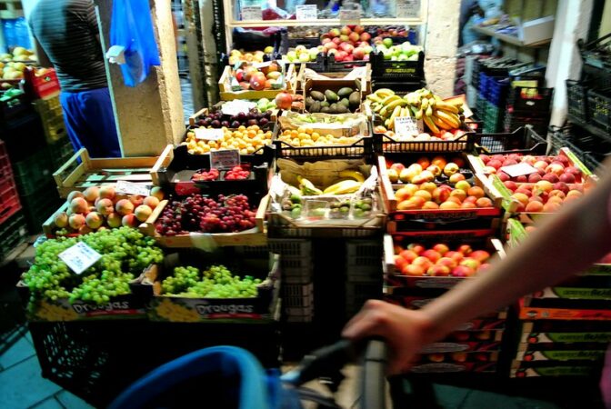 Abundance Thinking: Image is abundance fruits & vegetables in market.