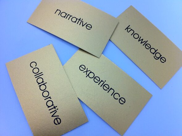 Accrue Broad Knowledge: Image is picture of words knowledge, experience, collaborative.