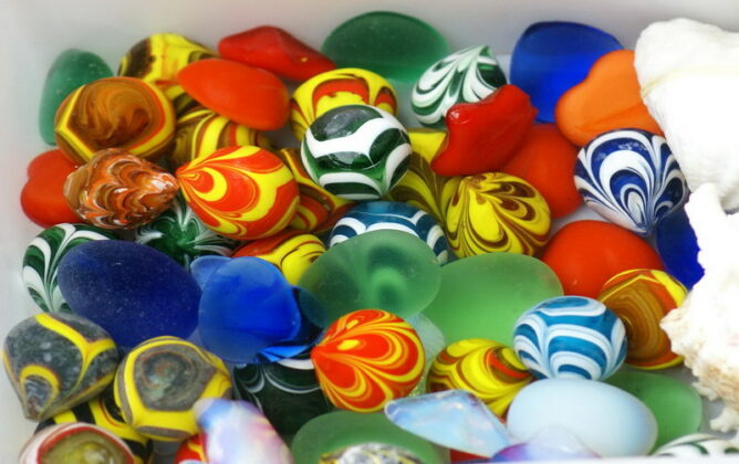 Discover Employee Talents: Image is diverse colored stones.