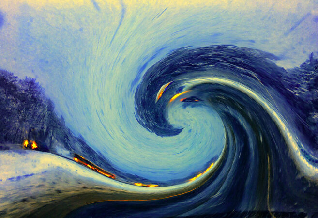 Super Talkers: Image is a big ocean wave.