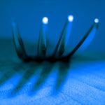 Prefer New Customers: Image is a blue fork in shadow.