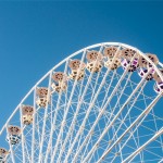Courageous Employees: Image is a big ferris wheel.