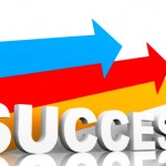 Leadership Promotion Strategy: Image is 3 different arrows and the word success.
