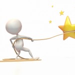 Superior Customer Service & Sales: Image is humanoid lassoing a star.