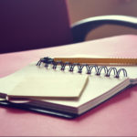 Leadership People Skills Step to Crisis Recovery: Image is an open blank journal w/ pencil.